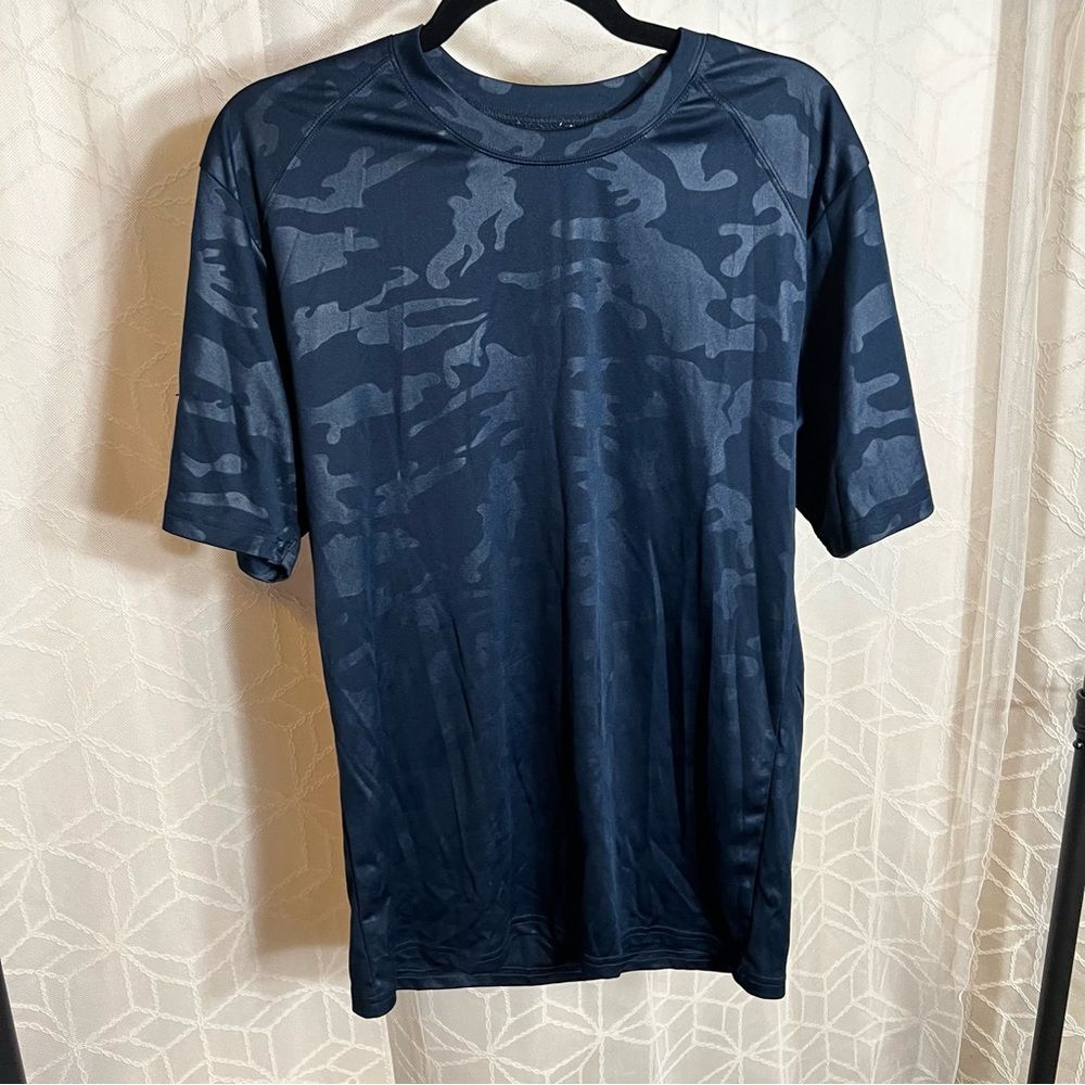 Badger Blue Camo Athletic Top